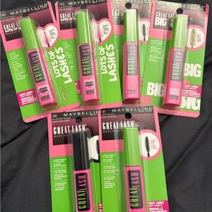 Maybelline Great Lash Mascara in Pink and Green